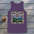 Patchwork Mountain Tank Top
