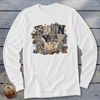 Pennsylvania Faux Chenille Fall Patch Long Sleeve Tee