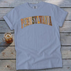 Pennsylvania Faux Embroidery Letters Signature Tee