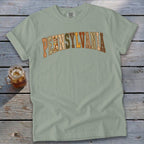 Pennsylvania Faux Embroidery Letters Signature Tee