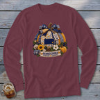 Pennsylvania Faux Patchwork Pumpkin Long Sleeve Tee
