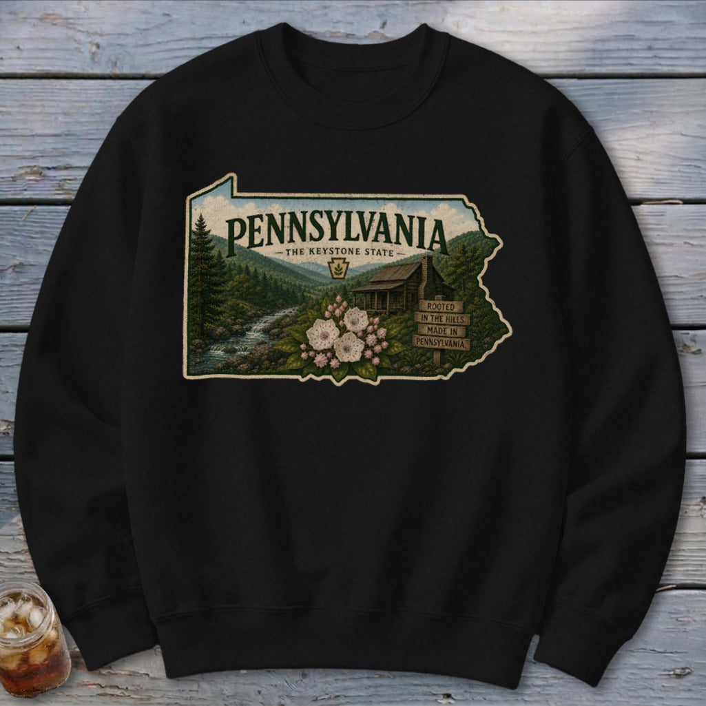 Pennsylvania Homeplace Scene Sweatshirt