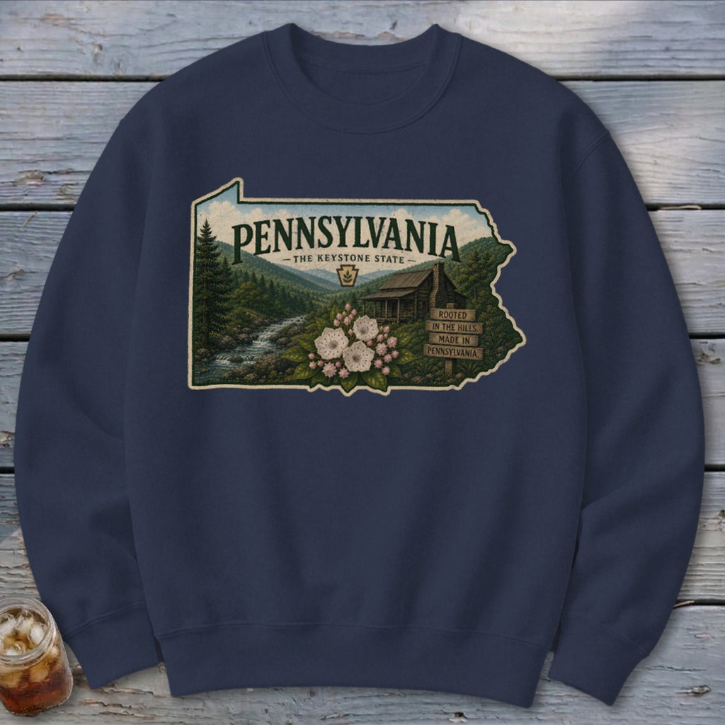Pennsylvania Homeplace Scene Sweatshirt