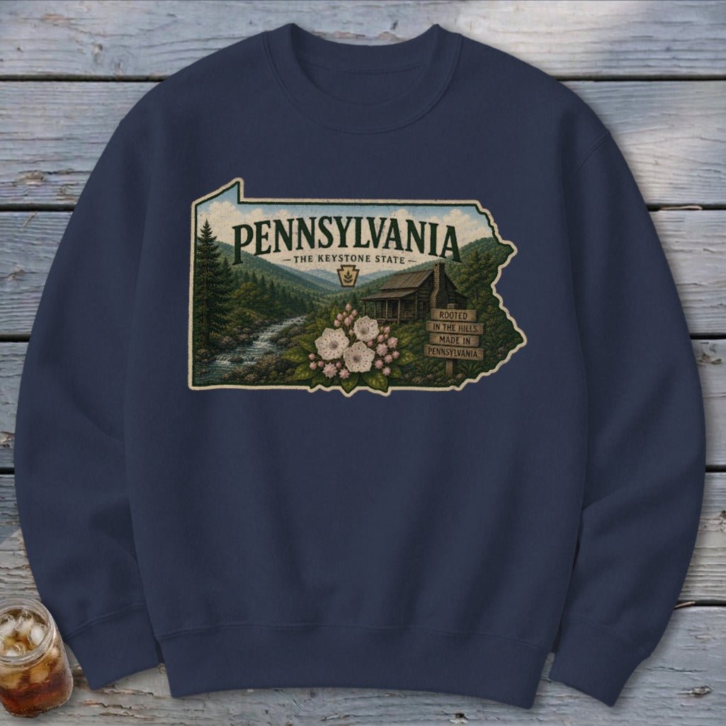 Pennsylvania Homeplace Scene Sweatshirt