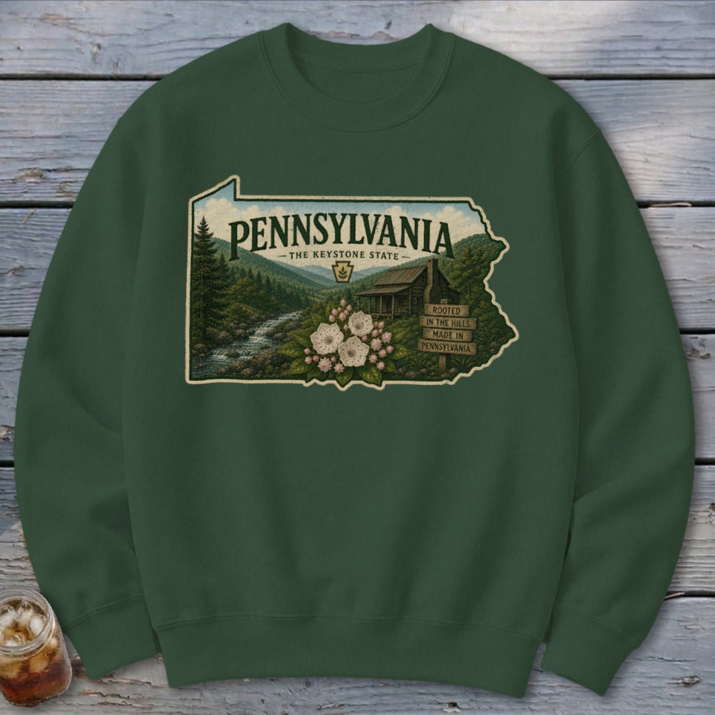 Pennsylvania Homeplace Scene Sweatshirt