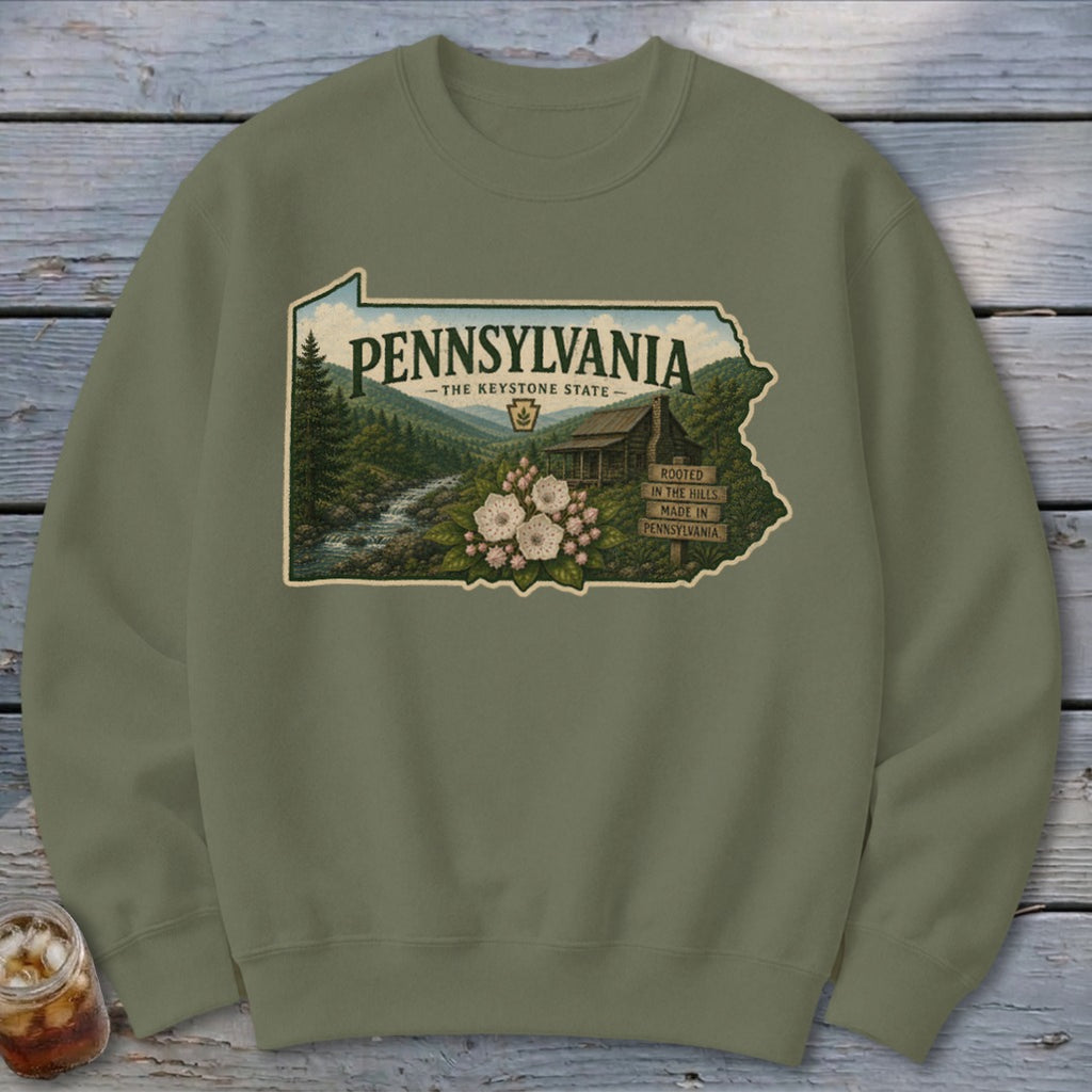 Pennsylvania Homeplace Scene Sweatshirt
