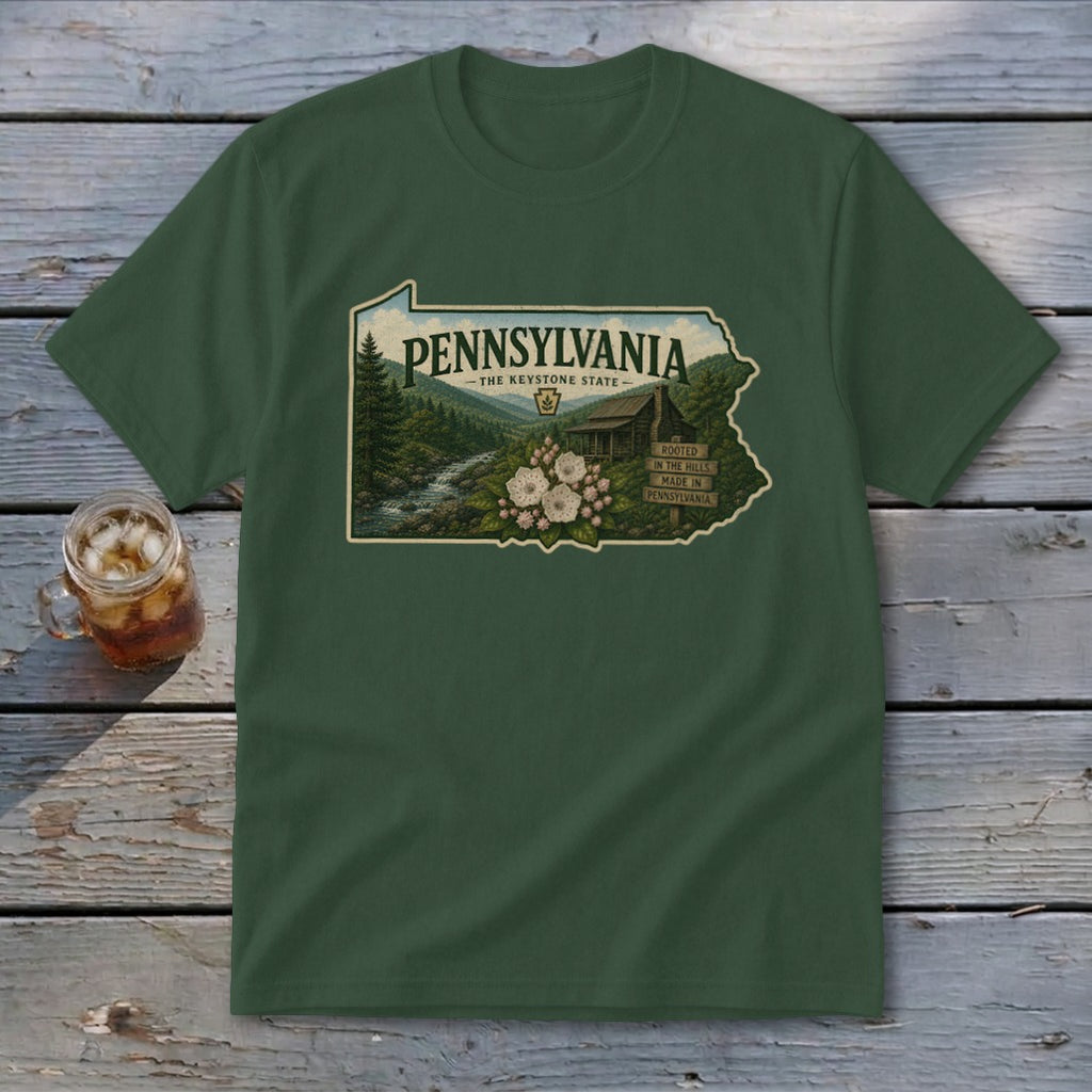 Pennsylvania Homeplace Scene Youth Tee