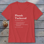 Plumb Tuckered Definition V-neck