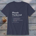 Plumb Tuckered Definition V-neck