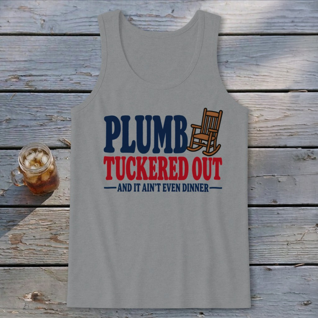 Plumb Tuckered Tank Top