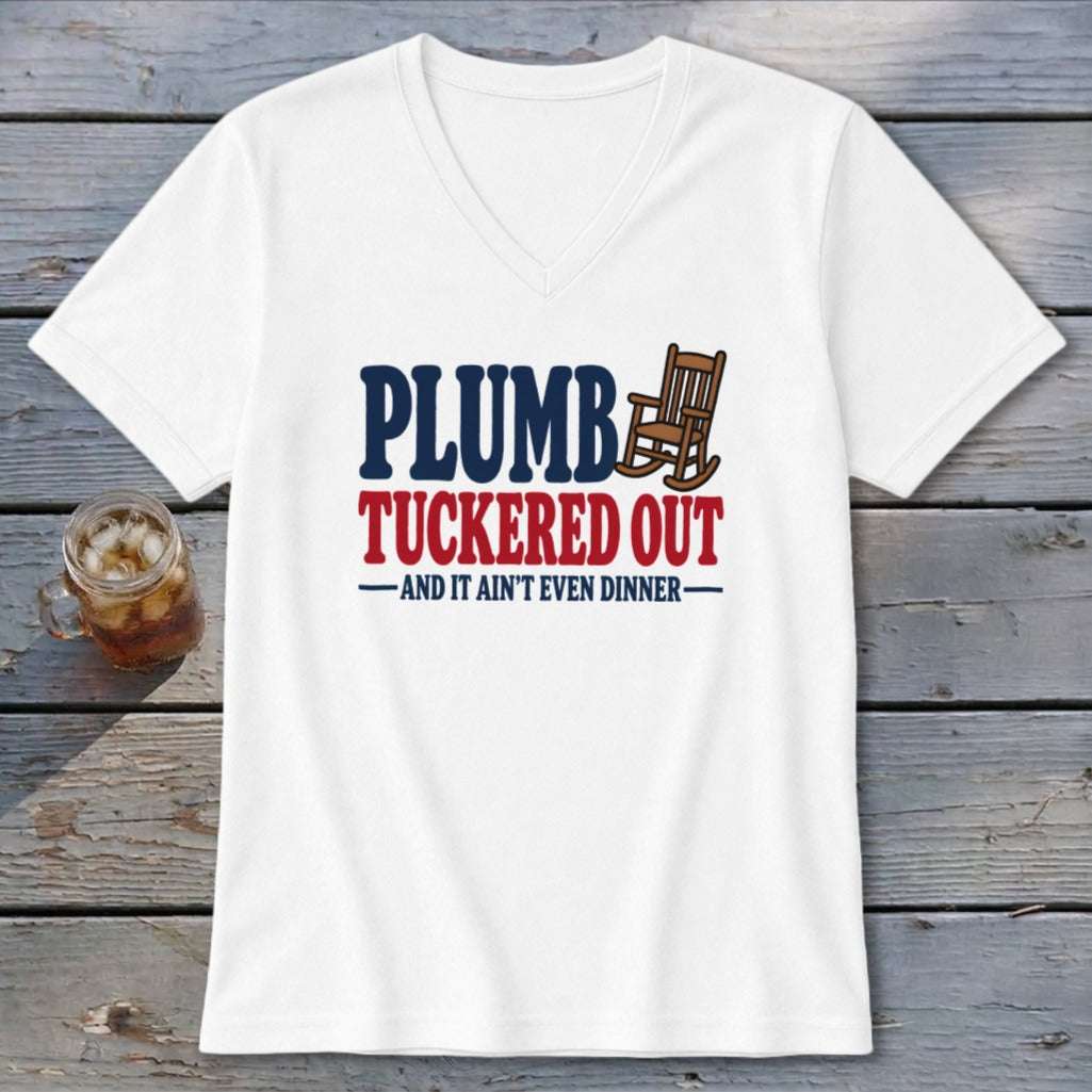 Plumb Tuckered V-neck