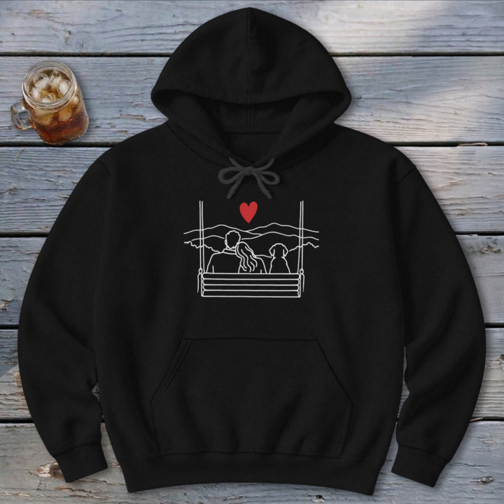 Porch Swing Couple Hoodie