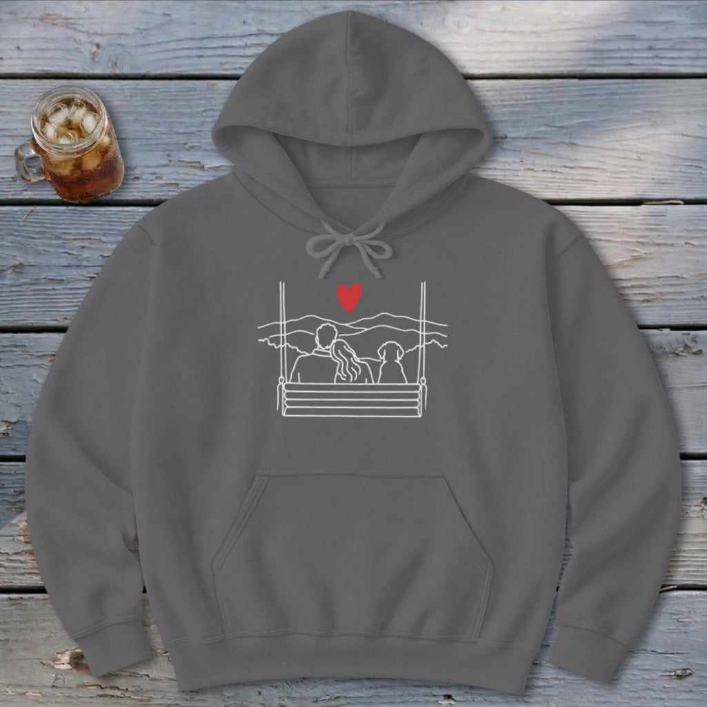 Porch Swing Couple Hoodie