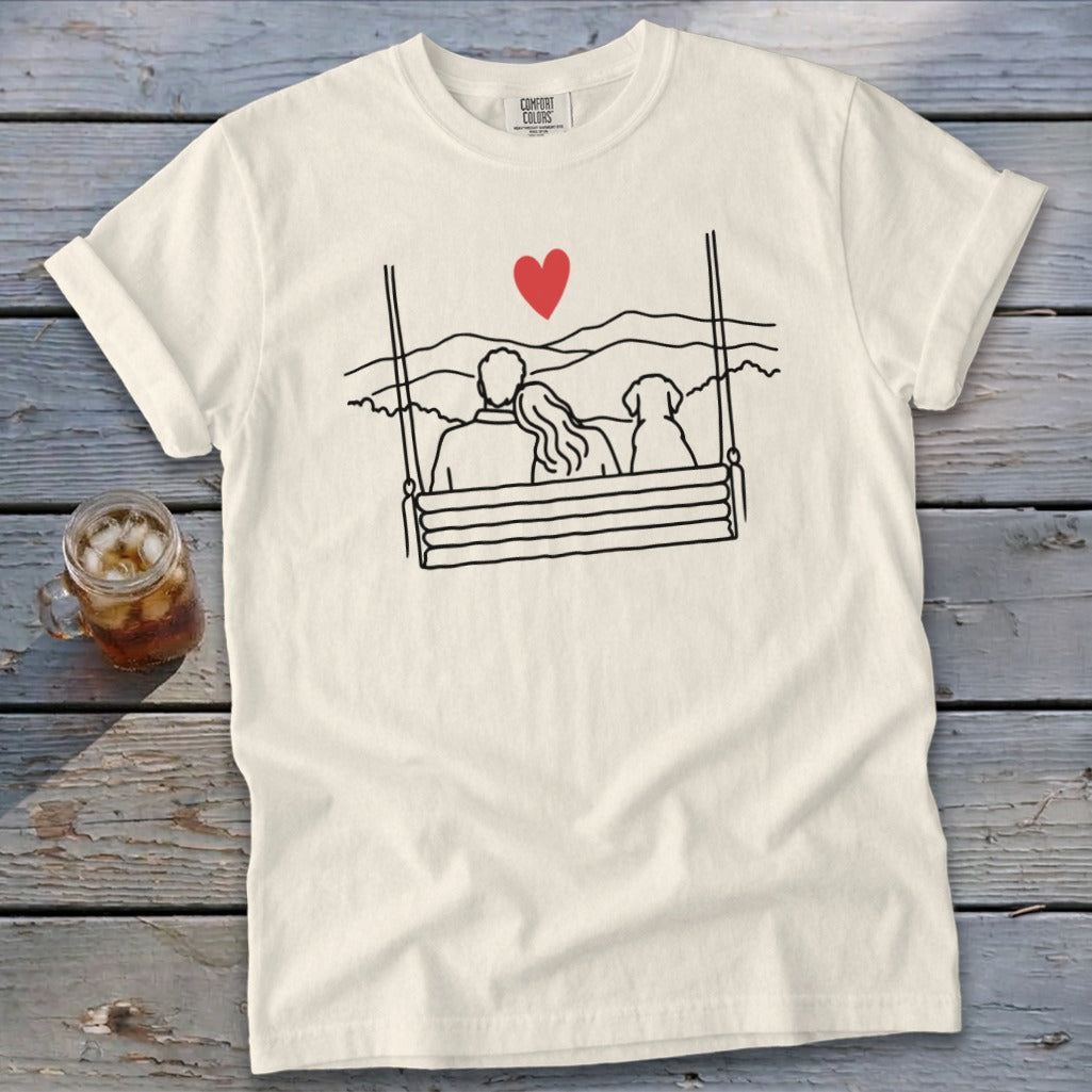 Porch Swing Couple Signature Tee