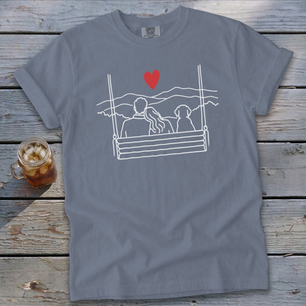 Porch Swing Couple Signature Tee