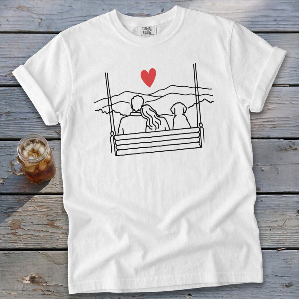 Porch Swing Couple Signature Tee