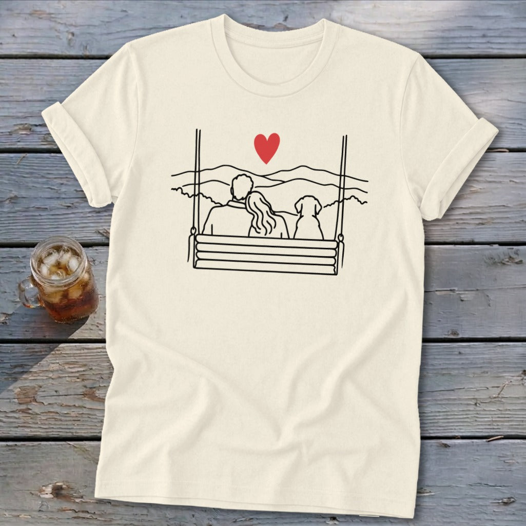 Porch Swing Couple Softstyle Tee