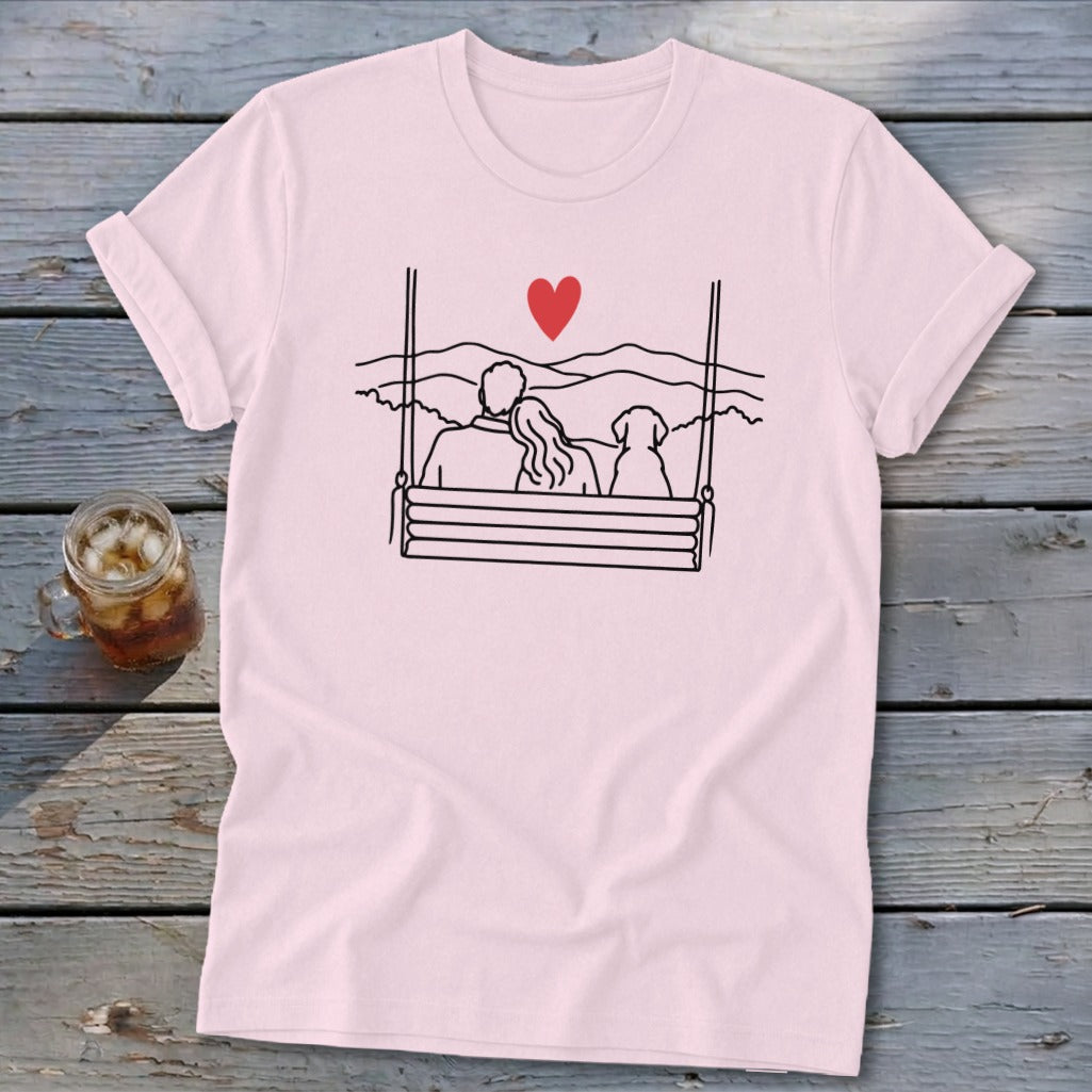 Porch Swing Couple Softstyle Tee