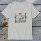 Porch Swing Couple V-neck