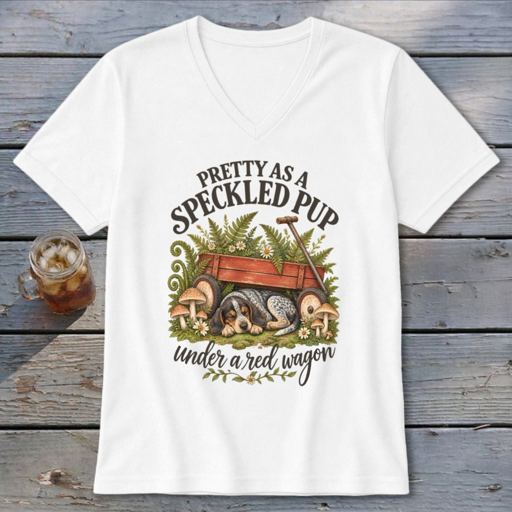 Pretty as a Speckled Pup V-neck
