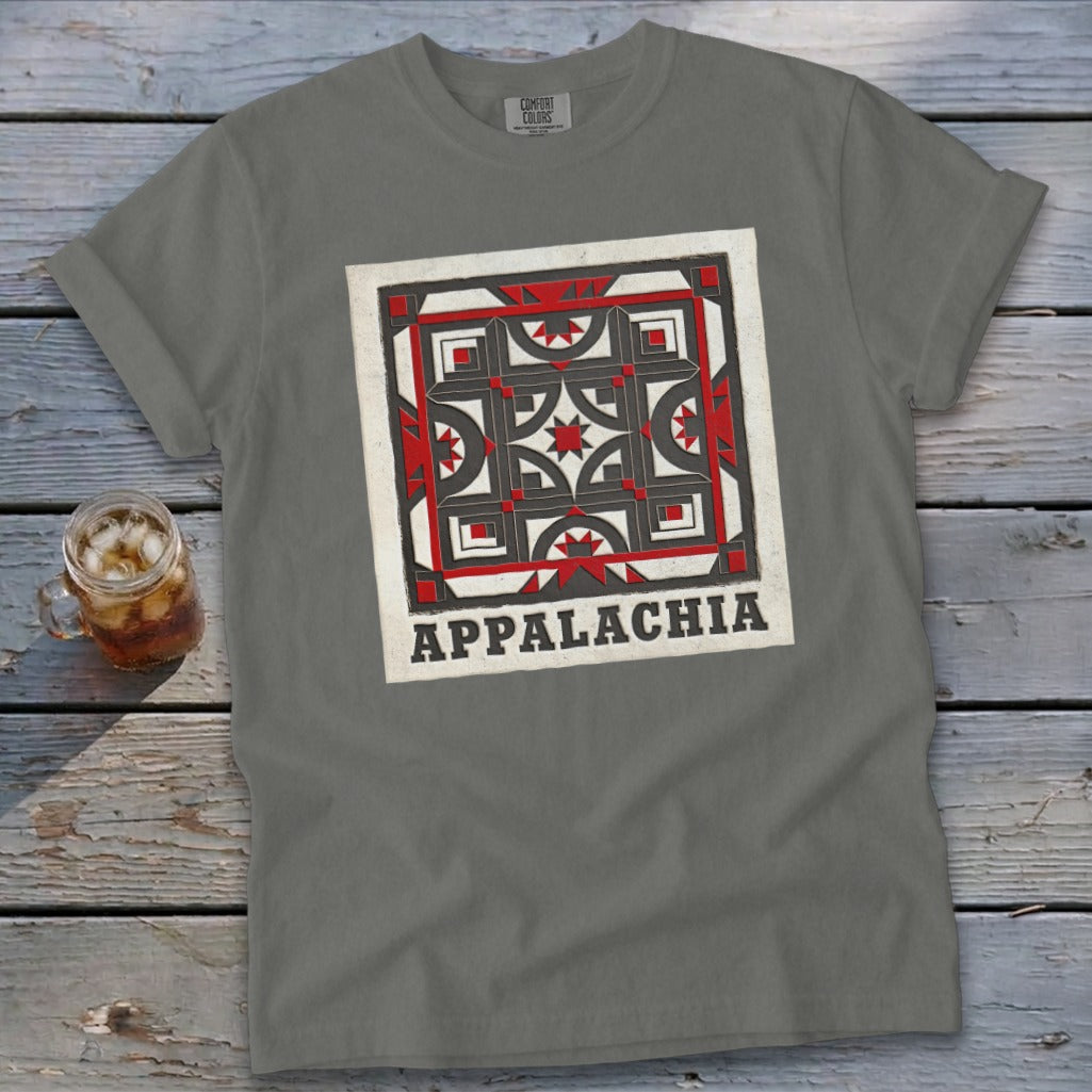 Quilt Pattern Signature Tee - Pepper