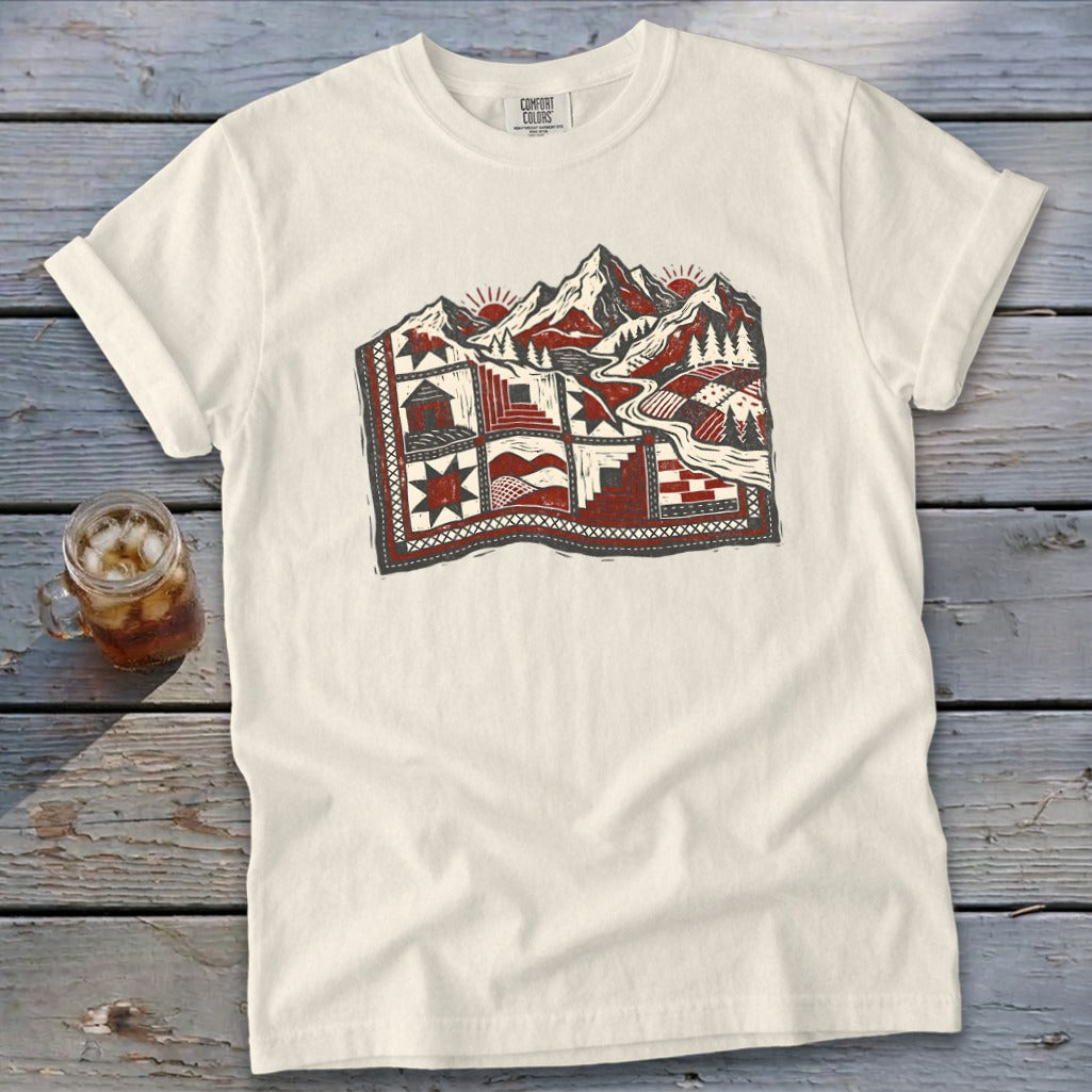 Quilted Mountain Signature Tee - Ivory