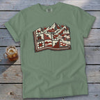 Quilted Mountain Signature Tee - Light Green
