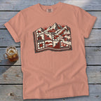 Quilted Mountain Signature Tee - Terracotta