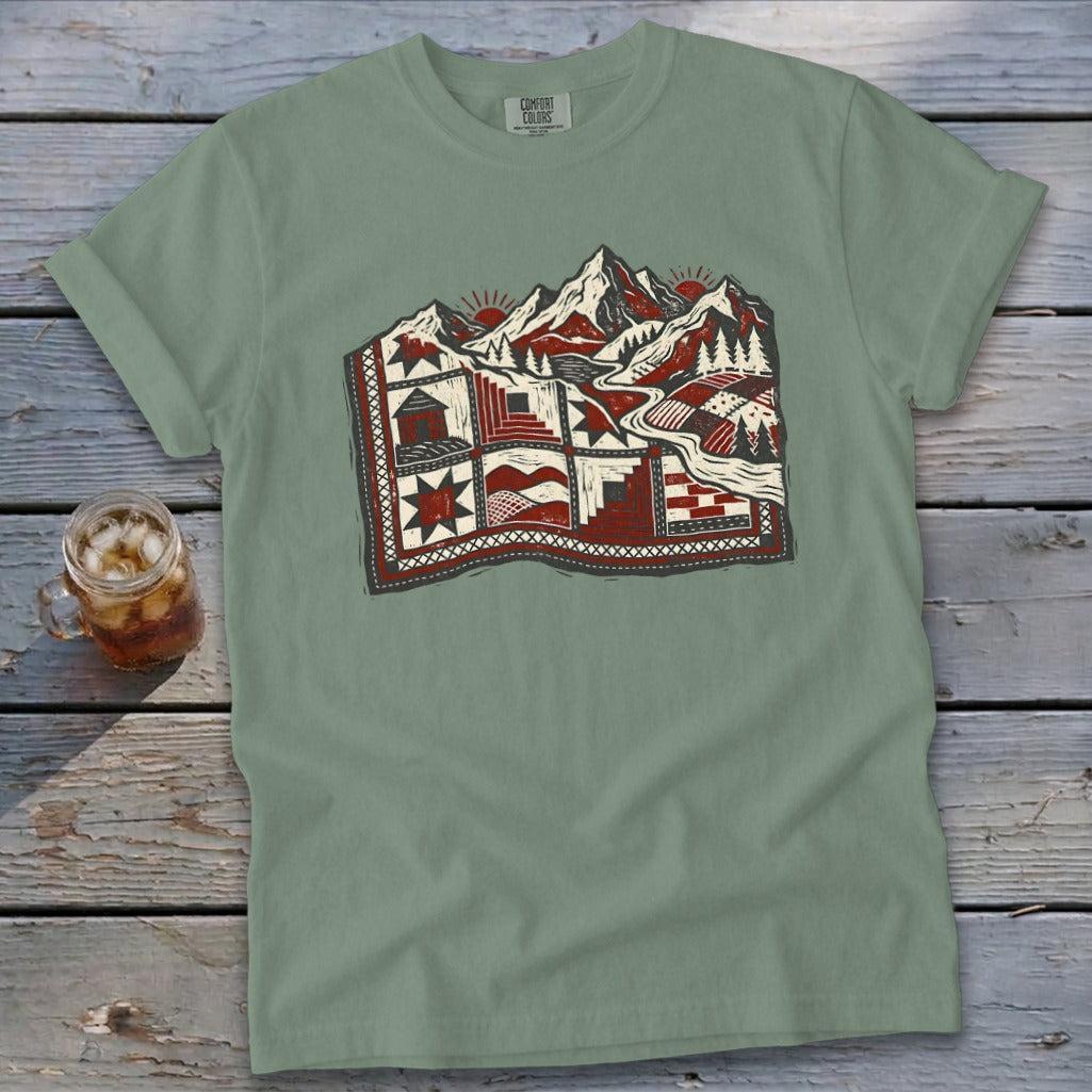 Quilted Mountain Tee