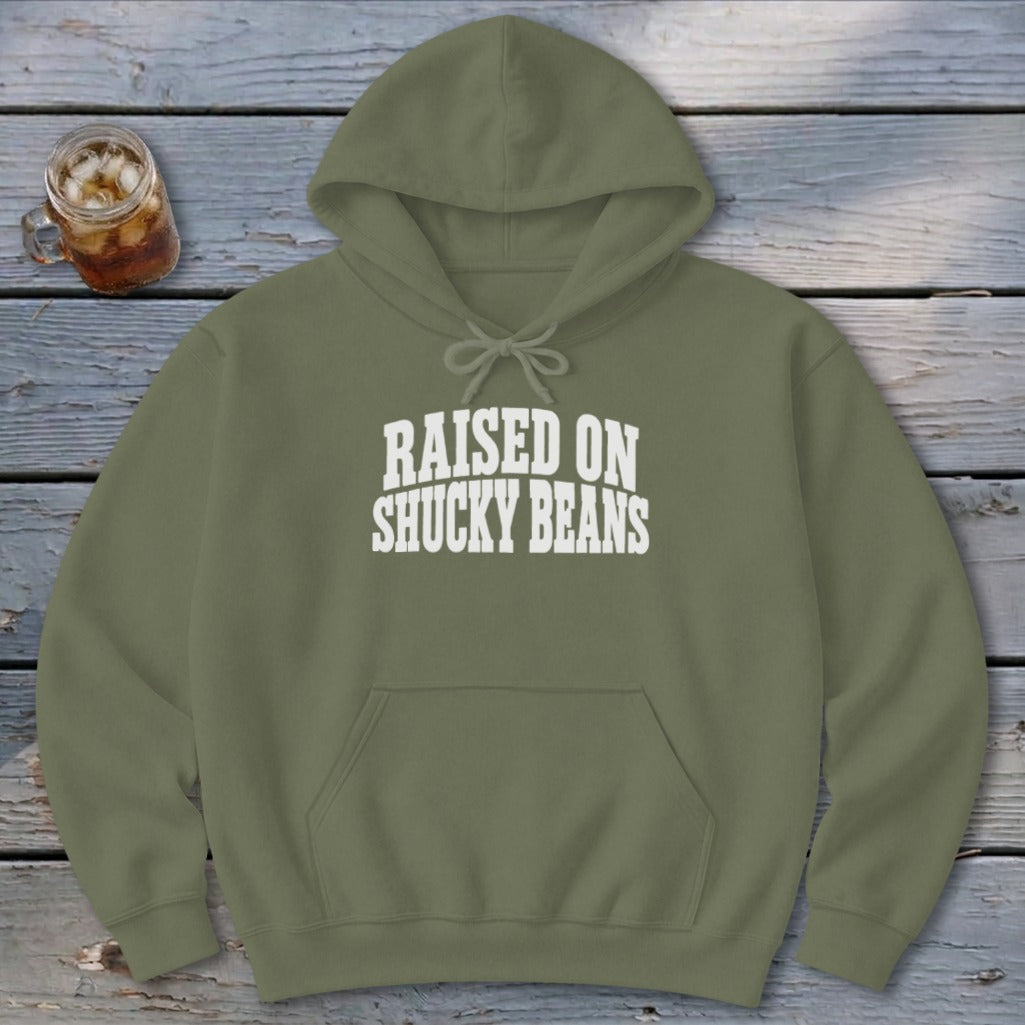 Raised On Shucky Beans Hoodie
