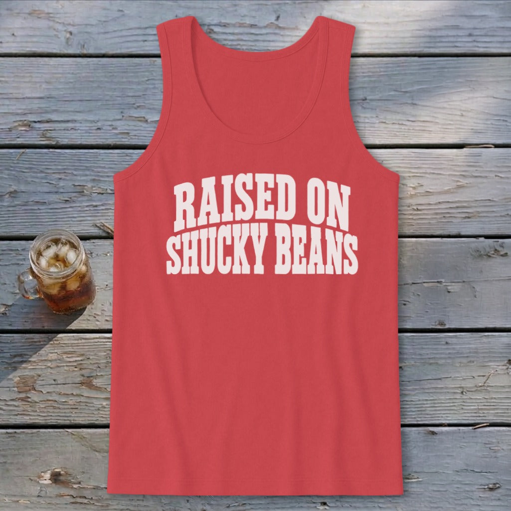 Raised On Shucky Beans Tank Top