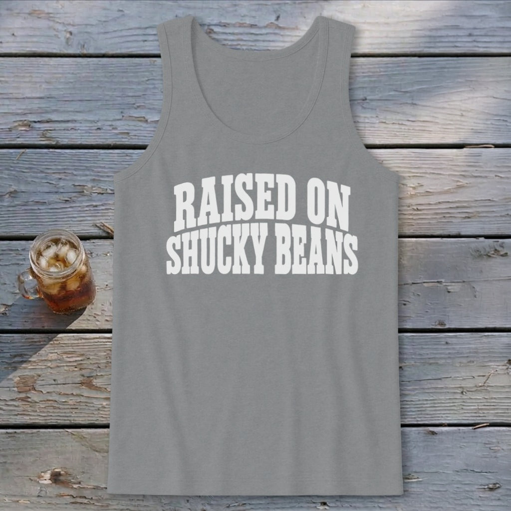 Raised On Shucky Beans Tank Top