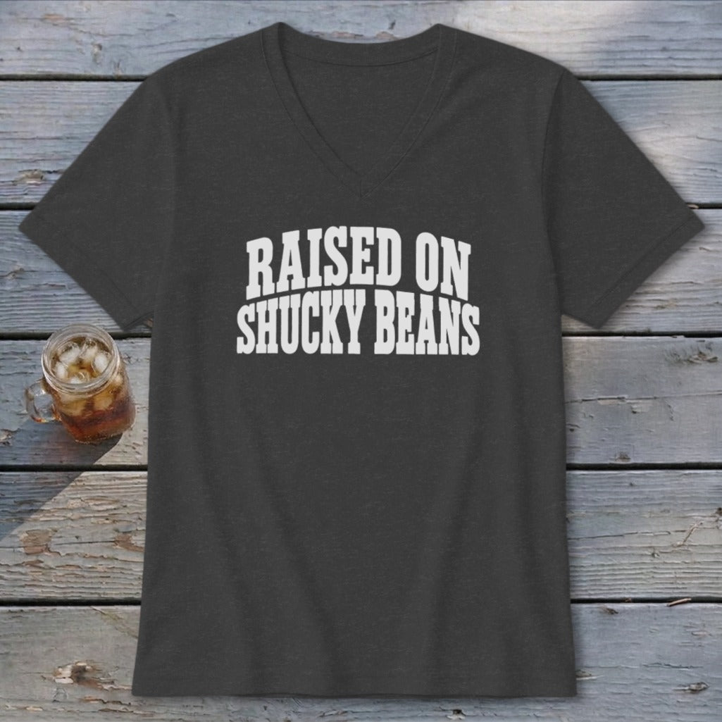 Raised On Shucky Beans V-neck