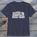 Raised On Shucky Beans V-neck