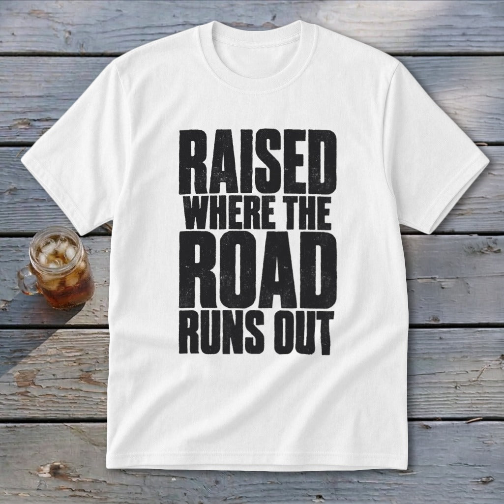 Raised Where the Road Runs Out Youth Tee