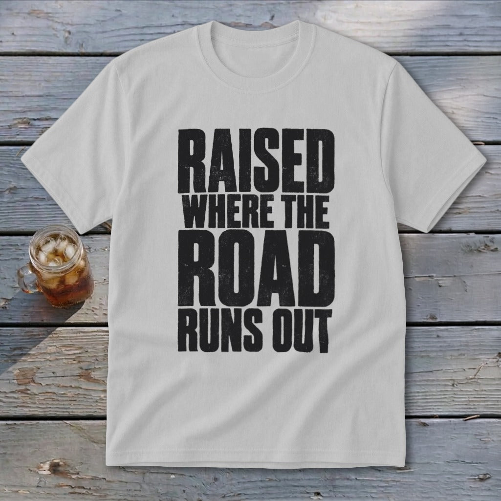 Raised Where the Road Runs Out Youth Tee