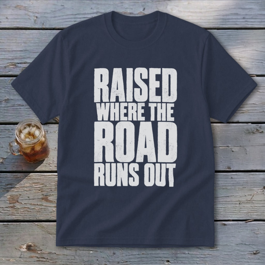 Raised Where the Road Runs Out Youth Tee