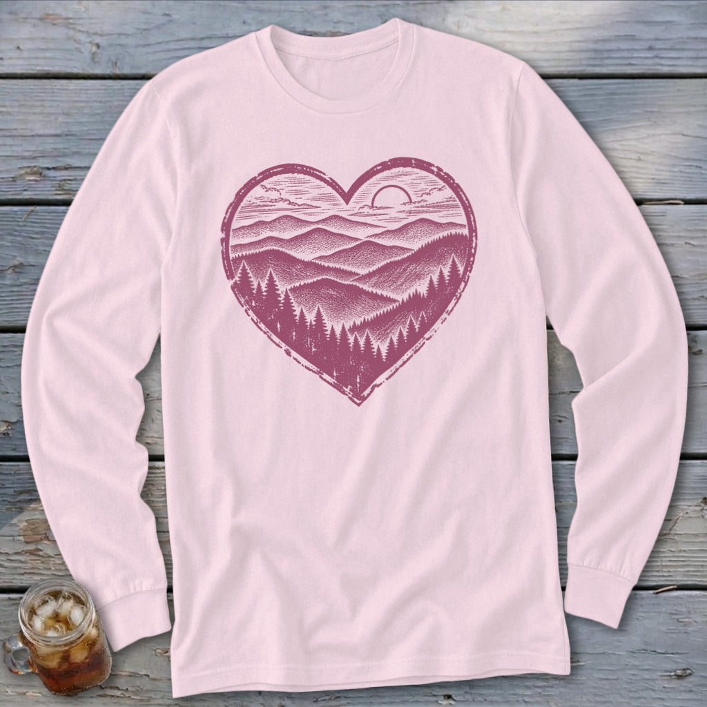 Ridge Heart Long Sleeve Tee