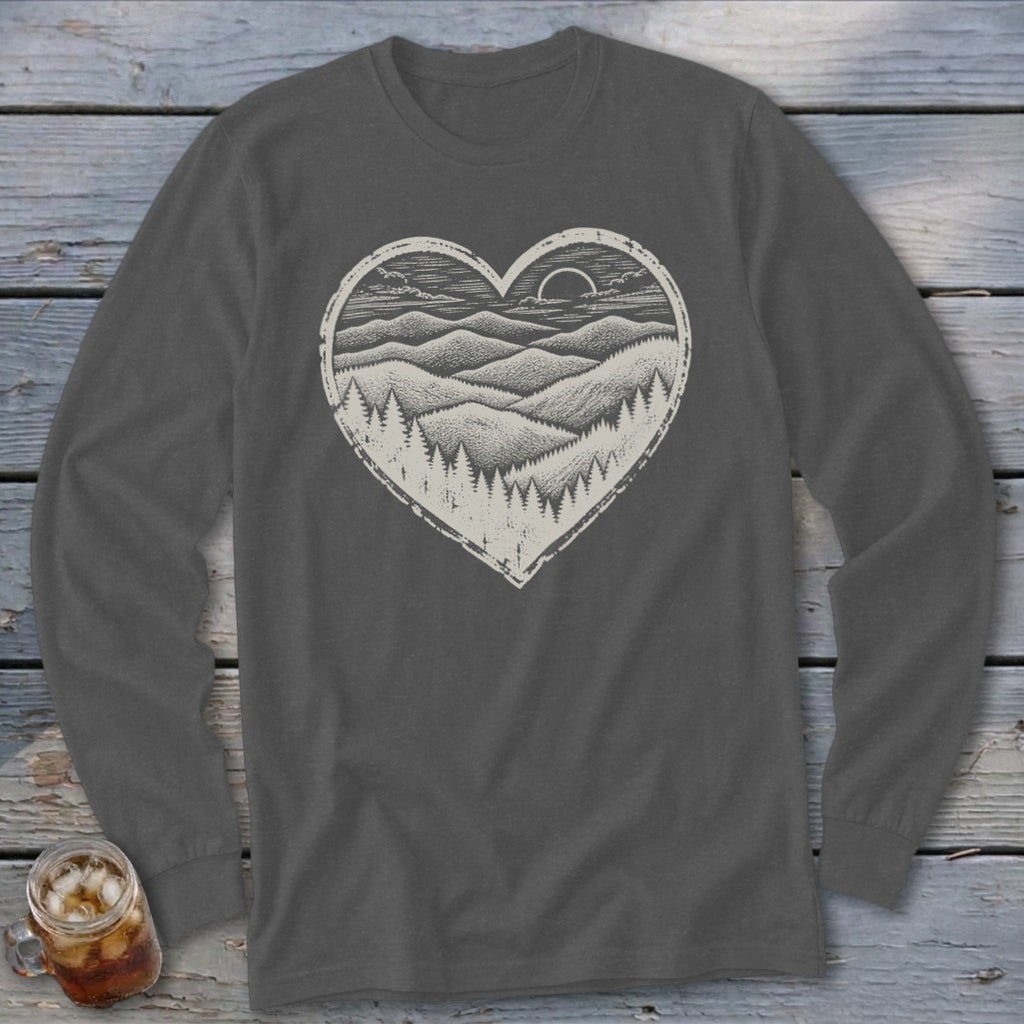 Ridge Heart Long Sleeve Tee