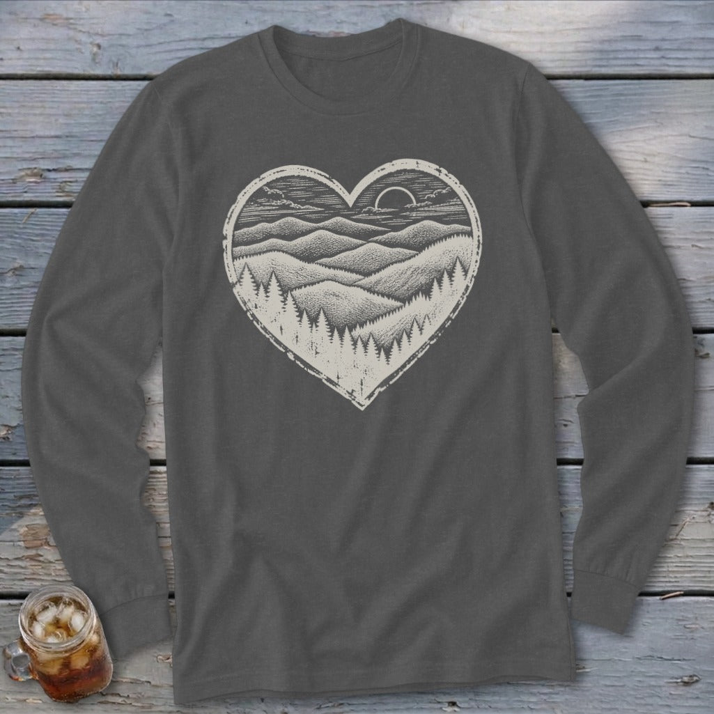 Ridge Heart Long Sleeve Tee