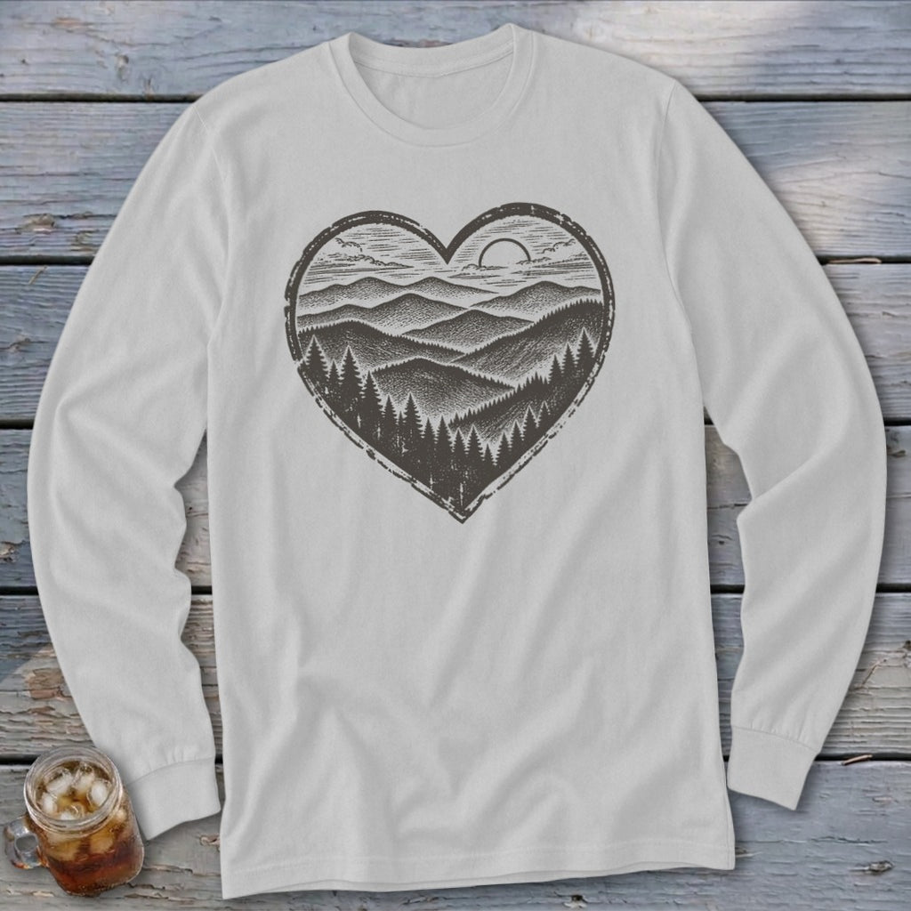 Ridge Heart Long Sleeve Tee