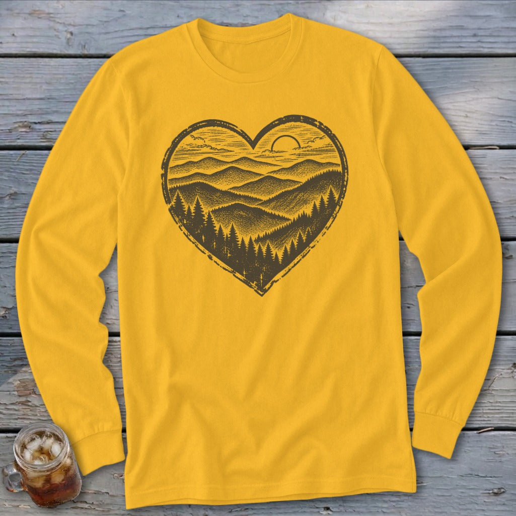 Ridge Heart Long Sleeve Tee