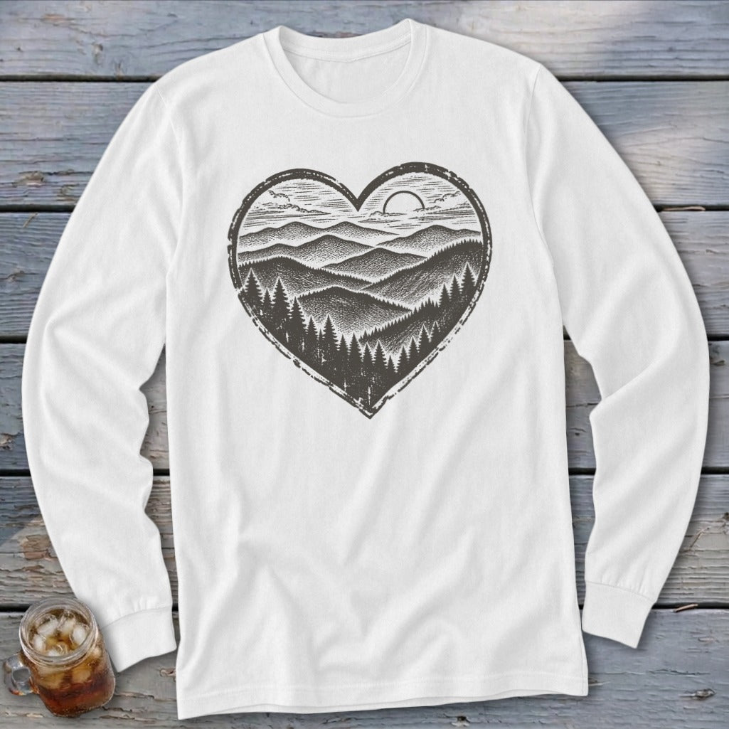 Ridge Heart Long Sleeve Tee
