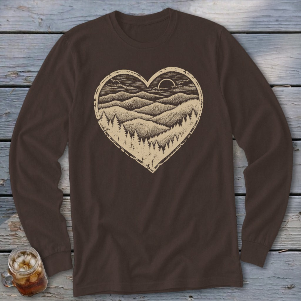 Ridge Heart Long Sleeve Tee