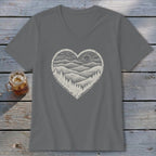 Ridge Heart V-neck