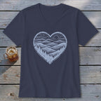 Ridge Heart V-neck