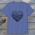 Ridge Heart V-neck