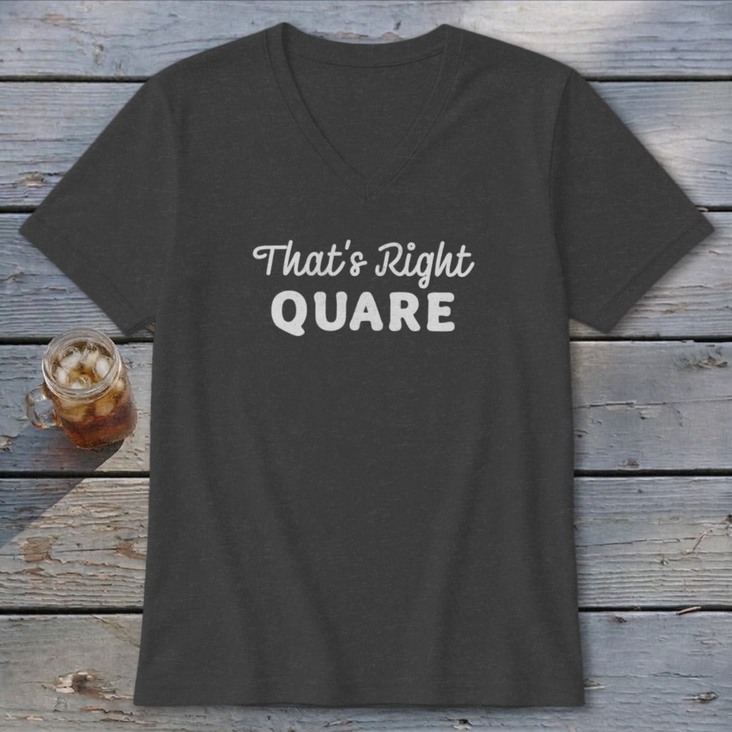Right Quare V-neck