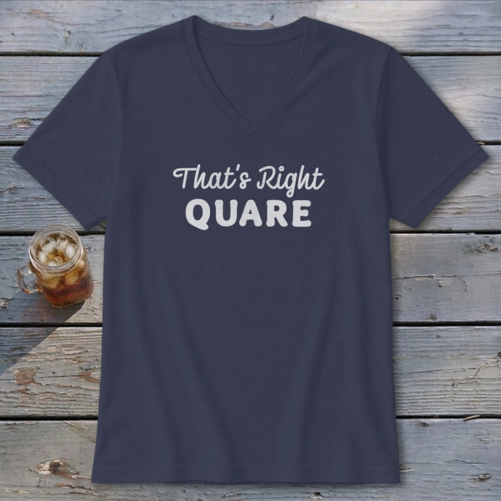 Right Quare V-neck