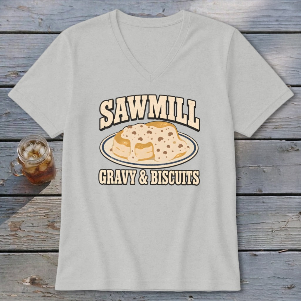 Sawmill Gravy & Biscuits V-neck